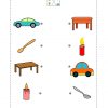 Matching Pictures Free Worksheet #09 – Match Similar Images